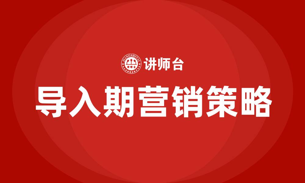 文章导入期的营销策略的缩略图