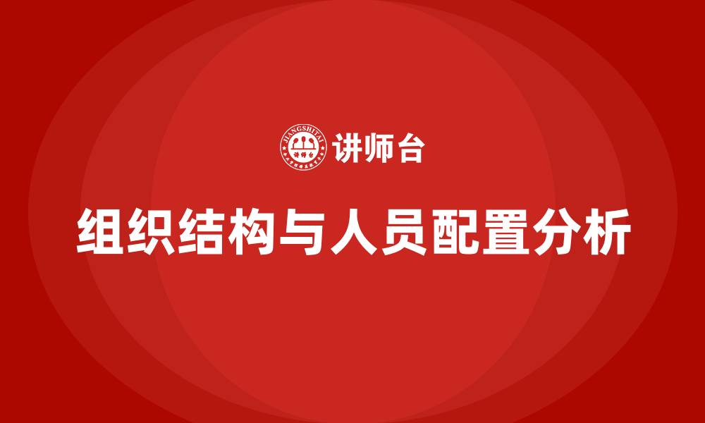 组织结构与人员配置分析