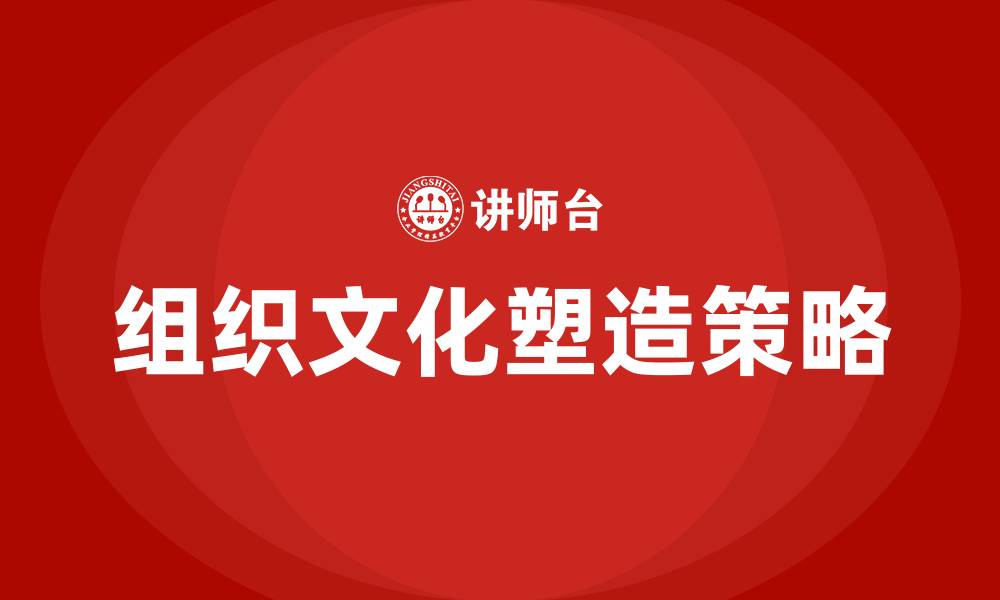 文章组织文化的建立与塑造的缩略图