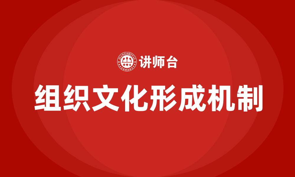 文章组织文化的形成机制的缩略图