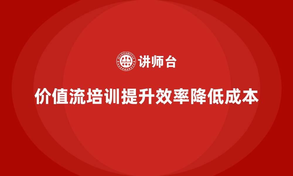 文章价值流培训课程：高效管理的起点的缩略图