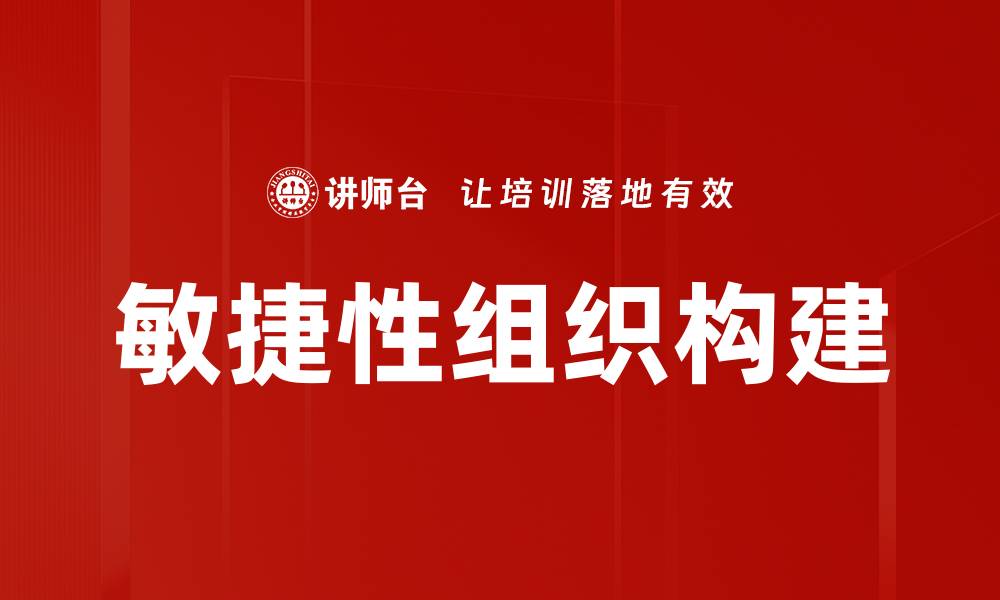 敏捷性组织构建