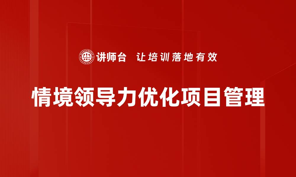 情境领导力优化项目管理