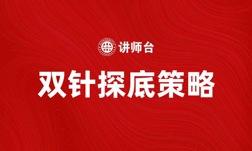双针探底策略