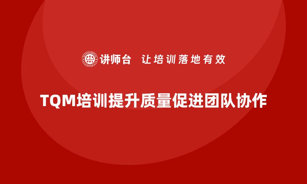 文章企业全面质量管理培训如何有效促进团队协作？的缩略图