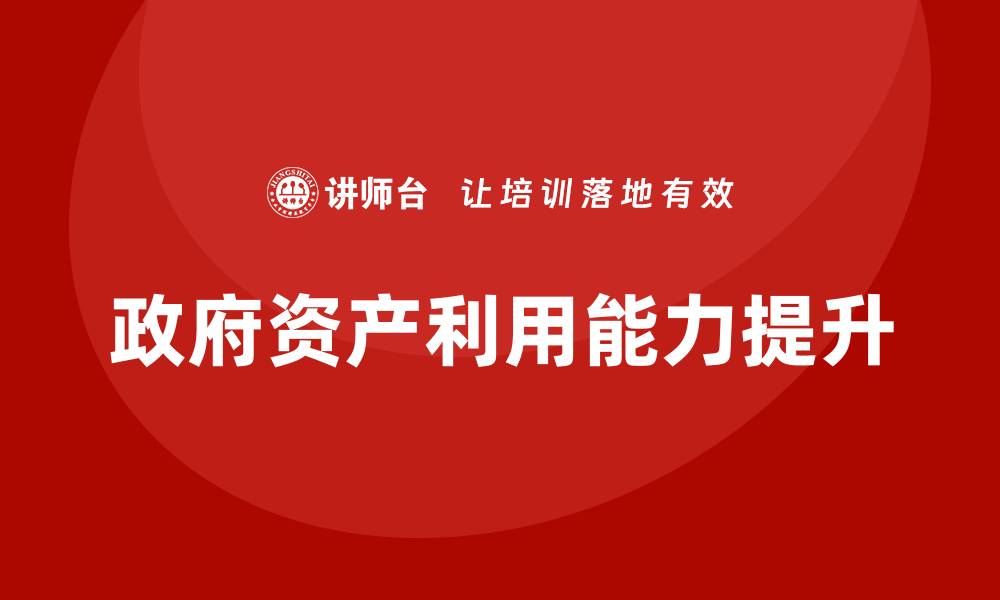 政府资产利用能力提升